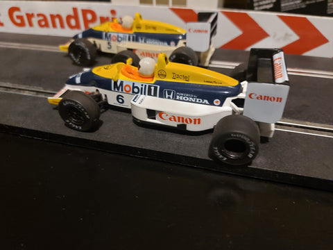 + Scalextric Williams Honda No.5 & No.6 C374 and C369 Nigel Mansell & Nelson Piquet